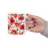 Red Poppies Pattern Ceramic Mug 11oz