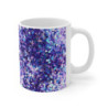 Blue and Purple Sequin Pattern Ceramic Mug 11oz