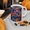 Rainbow Colored Sequin Pattern Ceramic Mug 11oz