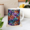 Rainbow Colored Sequin Pattern Ceramic Mug 11oz