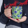 Blue Cornflowers Pattern Ceramic Mug 11oz