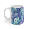 Spooky Ethereal Halloween Ghosts Pattern Ceramic Mug 11oz