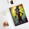 Halloween Skeleton Gentleman Spiral Notebook - Ruled Line, 8" x 6"