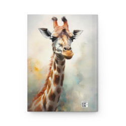 Giraffe Portrait Journal, Matte,  8" x 5.7"