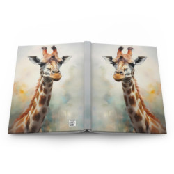 Giraffe Portrait Journal, Matte,  8" x 5.7"