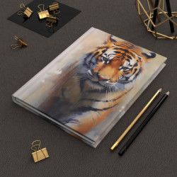 Tiger Portrait Journal, Matte,  8" x 5.7"