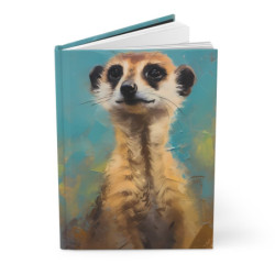 Meerkat Portrait Journal, Matte,  8" x 5.7"