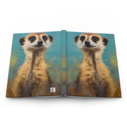 Meerkat Portrait Journal, Matte,  8" x 5.7"