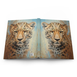 Leopard Portrait Journal, Matte,  8" x 5.7"