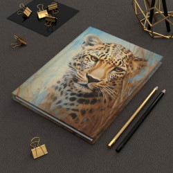 Leopard Portrait Journal, Matte,  8" x 5.7"