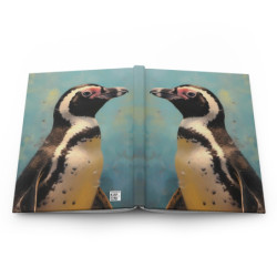 African Penguin Portrait Journal, Matte,  8" x 5.7"