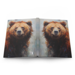 Brown Bear Portrait Journal, Matte,  8" x 5.7"