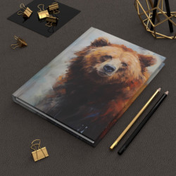 Brown Bear Portrait Journal, Matte,  8" x 5.7"