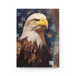 Bald Eagle Portrait Patriotic Journal, Matte,  8" x 5.7"