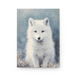 Arctic Fox Portrait Journal, Matte,  8" x 5.7"