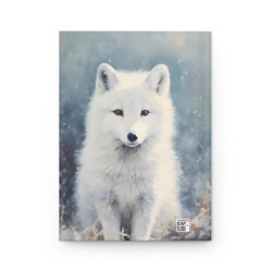 Arctic Fox Portrait Journal, Matte,  8" x 5.7"