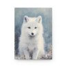 Arctic Fox Portrait Journal, Matte,  8" x 5.7"