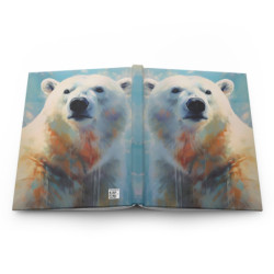 Polar Bear Portrait Journal, Matte,  8" x 5.7"