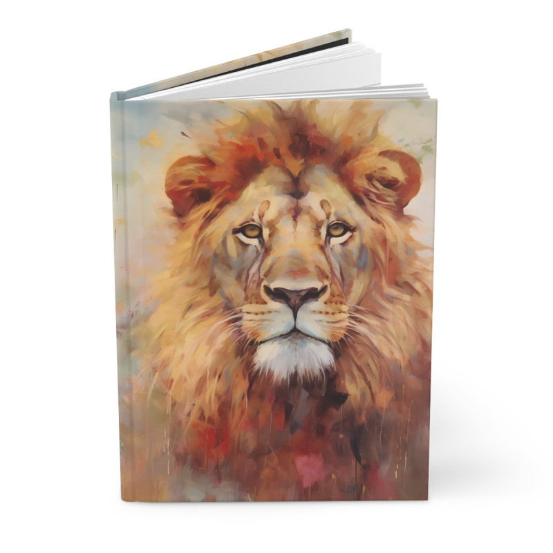 Lion Portrait Journal, Matte,  8" x 5.7"