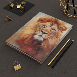 Lion Portrait Journal, Matte,  8" x 5.7"