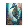 Seahorse Alcohol Marker Style Aquatic Design Journal, Matte,  8" x 5.7"