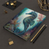 Seahorse Alcohol Marker Style Aquatic Design Journal, Matte,  8" x 5.7"