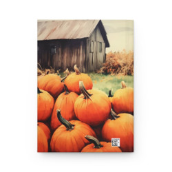 Fall Pumpkins and A Country Barn Journal, Matte,  8" x 5.7"