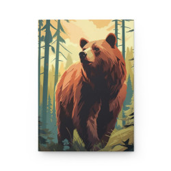 Grizzly Bear In The Forest In Fall Journal, Matte,  8" x 5.7"