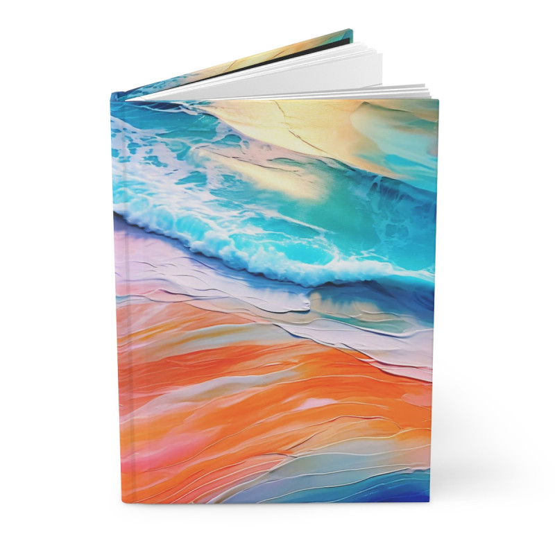 Colors of Summer Abstract Art Journal, Matte,  8" x 5.7"