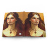 "Damsel Persephone Touched By Warmth" Pre Raphaelite Inspired Medieval Maiden Design Journal, Matte,  8" x 5.7"