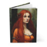 "Damsel Emma Touched By Envy" Pre Raphaelite Inspired Medieval Maiden Design Journal, Matte,  8" x 5.7"