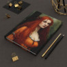 "Damsel Emma Touched By Envy" Pre Raphaelite Inspired Medieval Maiden Design Journal, Matte,  8" x 5.7"