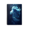 Ethereal Betta Design Spiral Notebook - Ruled Line, 8" x 6"