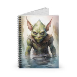 Evil Goblin Spiral Notebook - Ruled Line, 8" x 6"