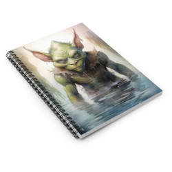 Evil Goblin Spiral Notebook - Ruled Line, 8" x 6"