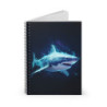 Ethereal Shark Design Spiral Notebook - Ruled Line, 8" x 6"