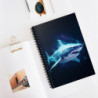 Ethereal Shark Design Spiral Notebook - Ruled Line, 8" x 6"