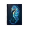 Ethereal Seahorse Design Spiral Notebook - Ruled Line, 8" x 6"