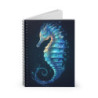 Ethereal Seahorse Design Spiral Notebook - Ruled Line, 8" x 6"