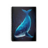 Ethereal Whale Design Spiral Notebook - Ruled Line, 8" x 6"