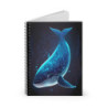 Ethereal Whale Design Spiral Notebook - Ruled Line, 8" x 6"