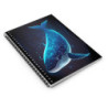 Ethereal Whale Design Spiral Notebook - Ruled Line, 8" x 6"