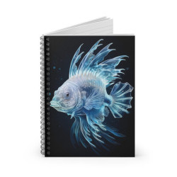 Ethereal Lionfish Design Spiral Notebook - Ruled Line, 8" x 6"