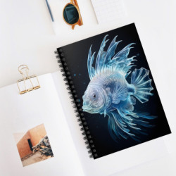 Ethereal Lionfish Design Spiral Notebook - Ruled Line, 8" x 6"