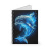 Ethereal Dolphin Design Spiral Notebook - Ruled Line, 8" x 6"