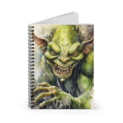 Wicked Goblin Spiral Notebook - Ruled Line, 8" x 6"