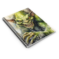 Wicked Goblin Spiral Notebook - Ruled Line, 8" x 6"