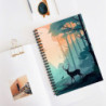 Wild Forest Landscape Design, Spiral Notebook - Ruled Line, 8" x 6"