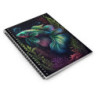 Betta Surrounded By Aquatic Foliage Spiral Notebook - Ruled Line, 8" x 6"