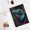 Betta Surrounded By Aquatic Foliage Spiral Notebook - Ruled Line, 8" x 6"